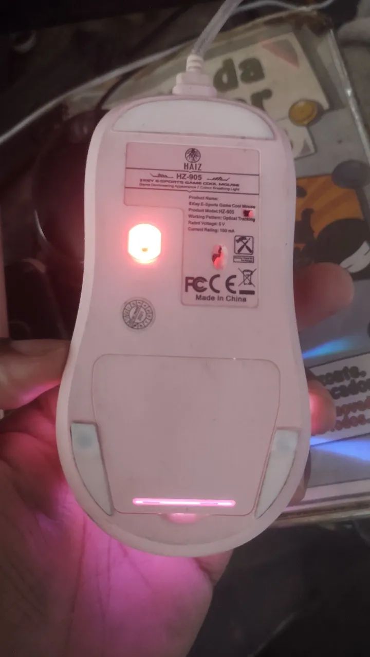 Teclado e mouse (Led)gamer(pink) - Foto 4