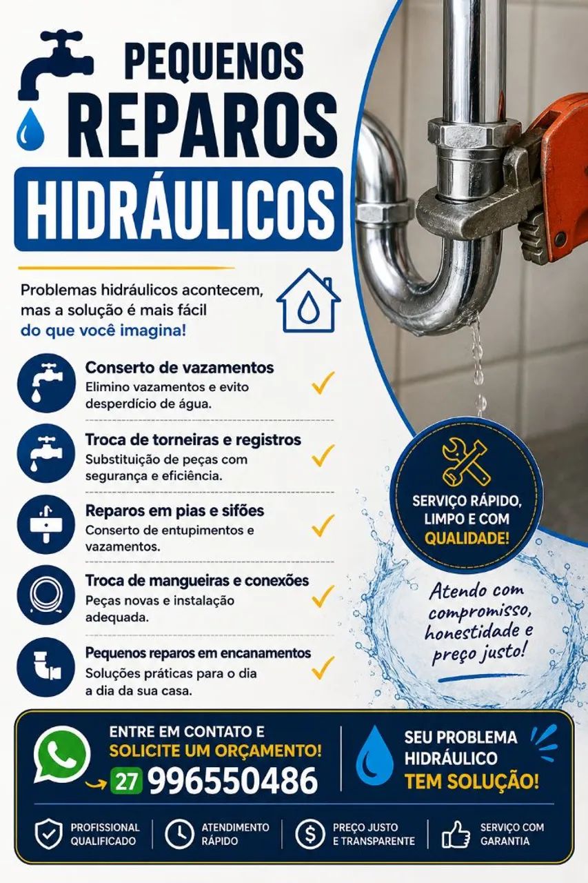 Serviços hidráulicos 