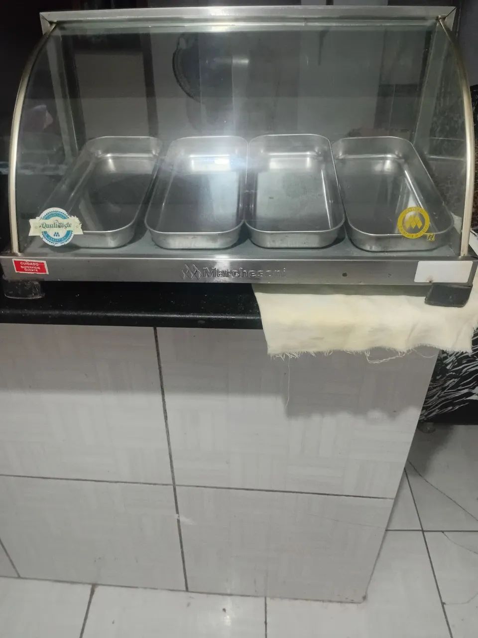 vendo estufa esquentando 