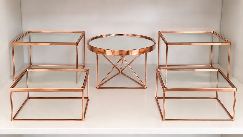 Kit Perolado Dourado / Kit Espelhado Rose Gold