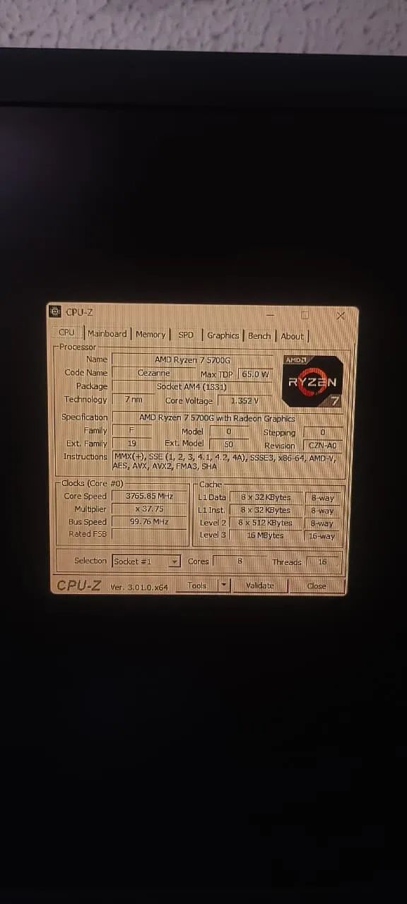 Vendo ou Troco processador Ryzen 7 5700G