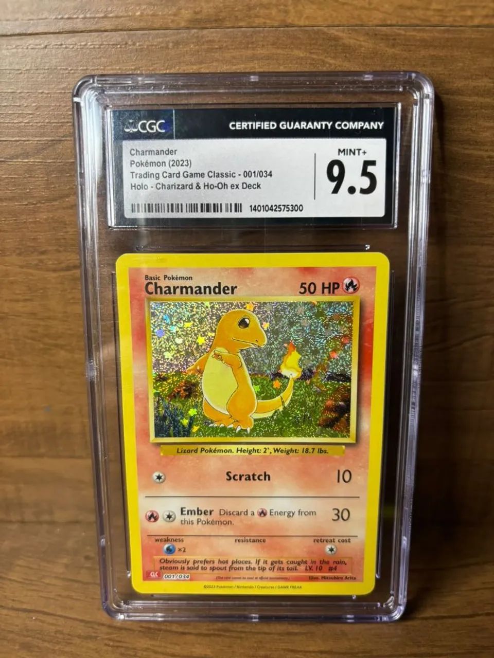 Charamander (001/034) Graduada CGC 9.5