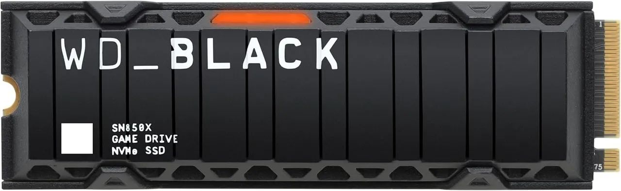 NVME SSD 8TB WD Black SN850x com dissipador de calor