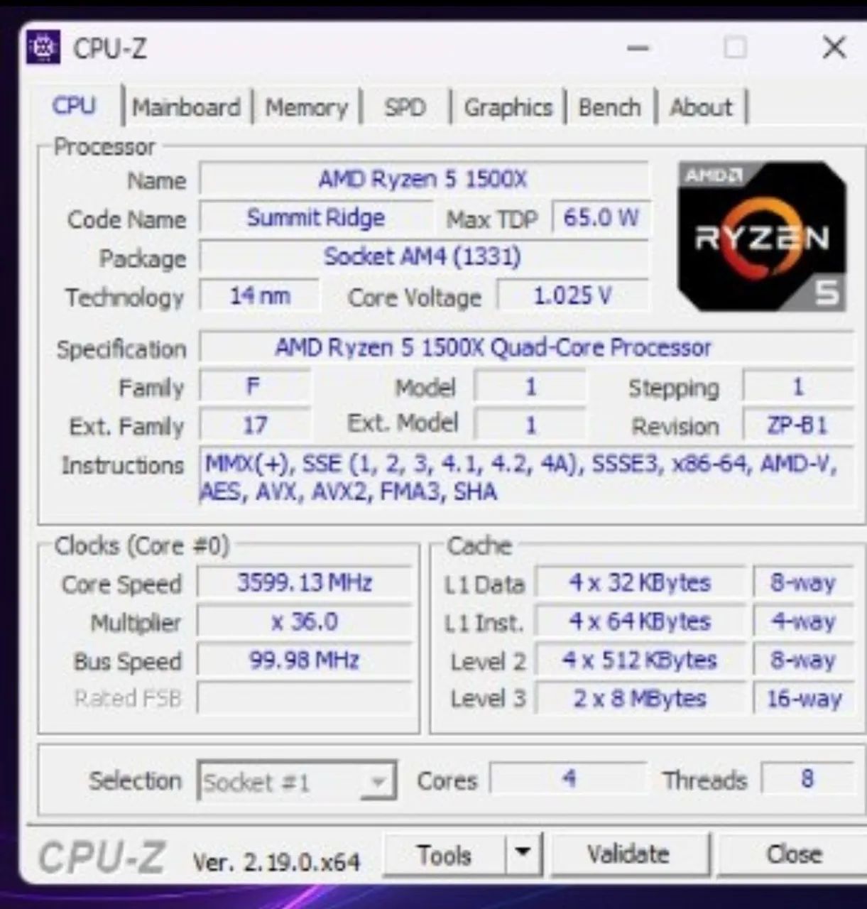 Processador Ryzen 5 1500X + Cooler Original - Foto 4