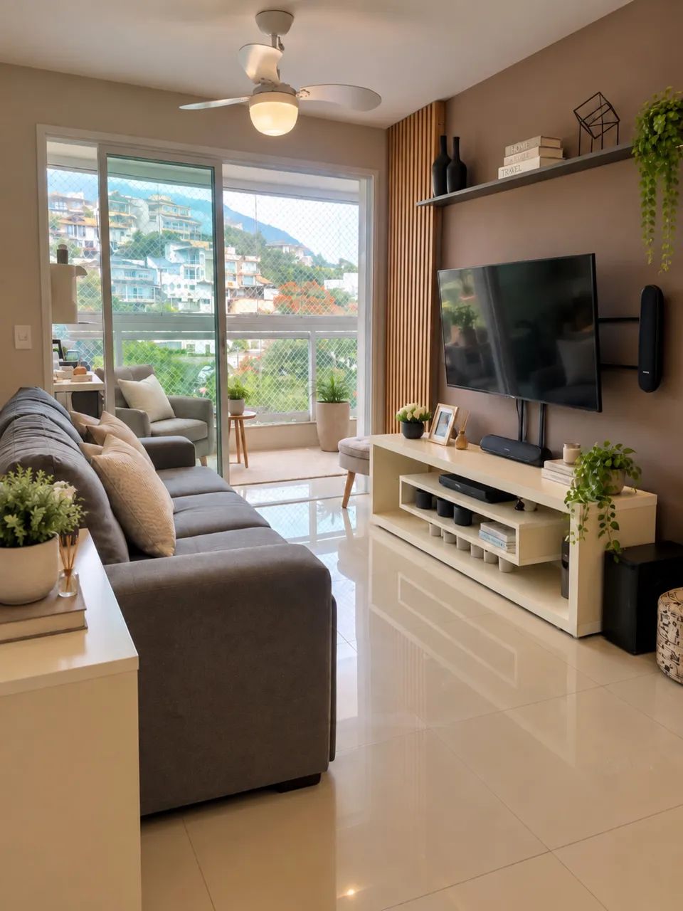 Apartamento 2 quartos c/ suíte e varanda - Charitas, perto do Catamarã