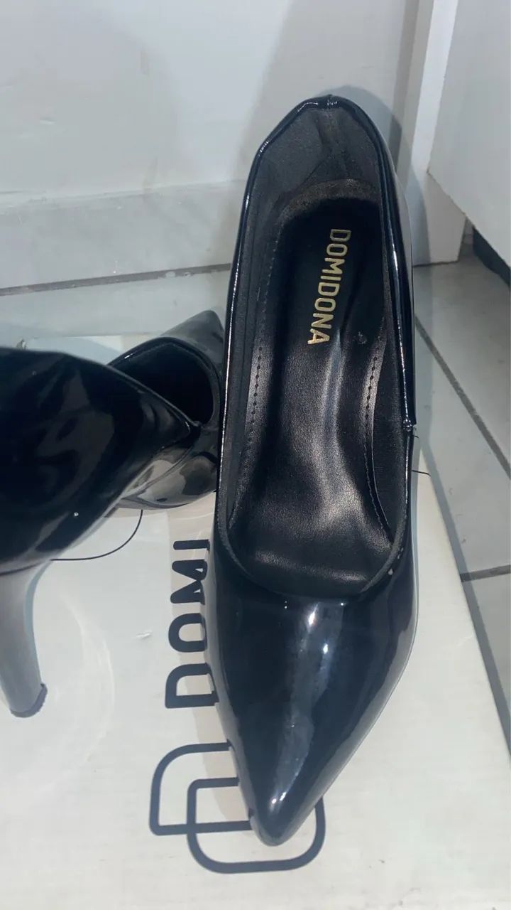 Scarpin Preto Verniz - Foto 3