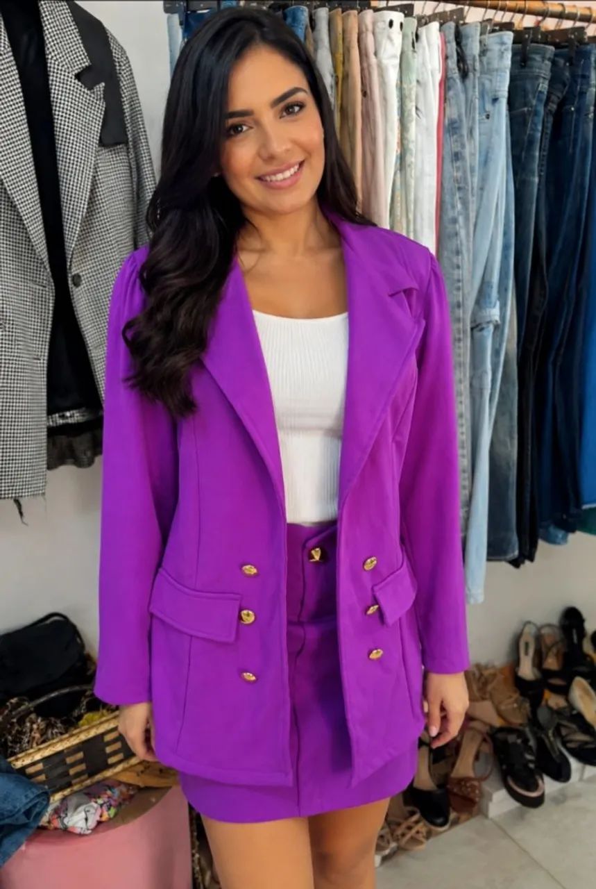 Conjunto  roxo tam. G 