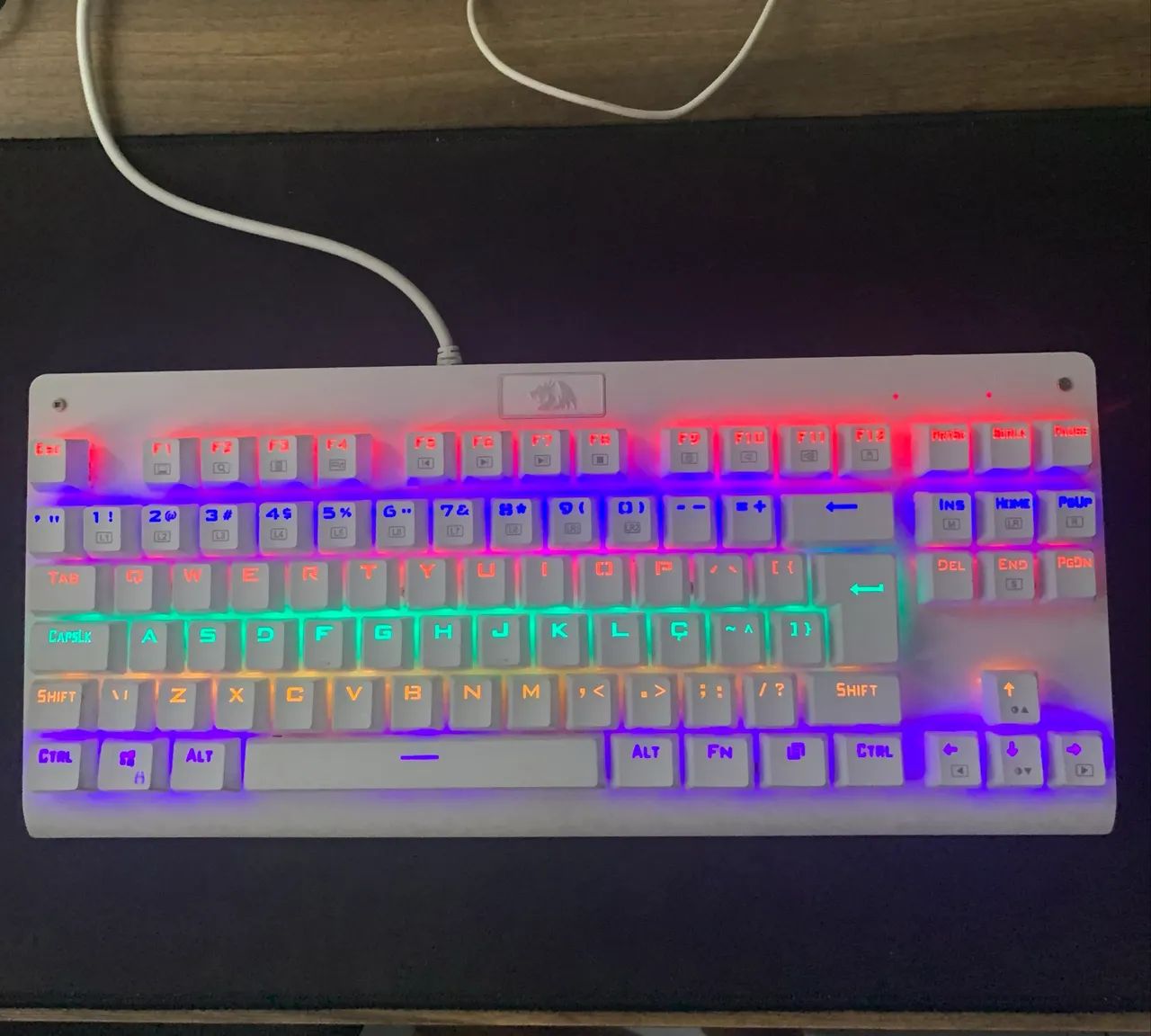Teclado- Mecânico- Redragon- Switch- Blue- RGB