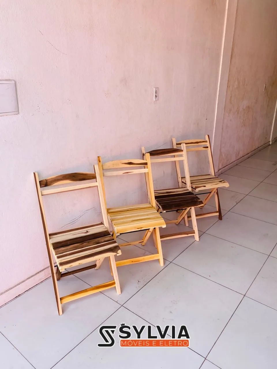 CADEIRAS DOBRÁVEIS SEM VERNIZ! - Foto 4