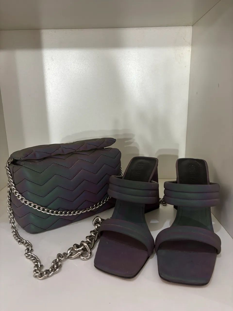 Conjunto Schütz bolsa e sapato