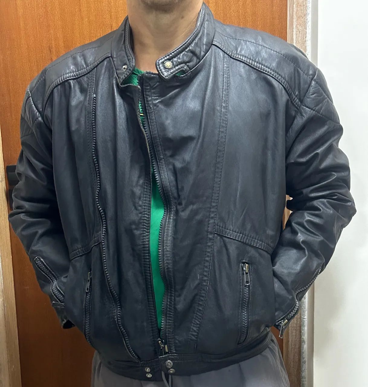 Jaqueta de couro legítimo - relíquia M/52 - Foto 2