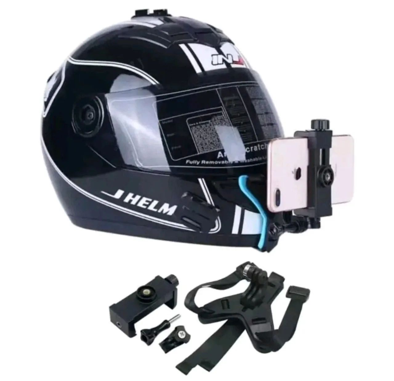 Suporte queixo capacete para celular e Gopro COD 1228 - Foto 3