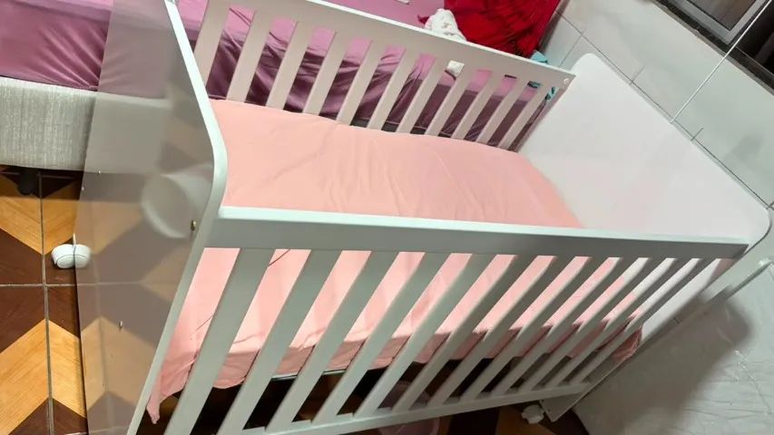Berço Americano e mini cama 3 em 1 (com colchão incluso)
