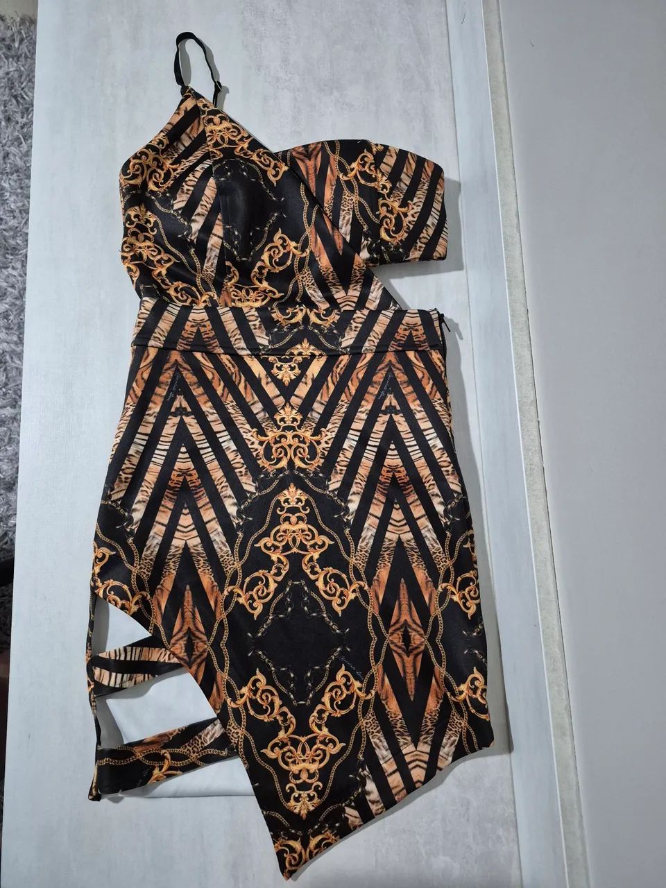 Vestido estampado marca Chocolate Doce tamanho P