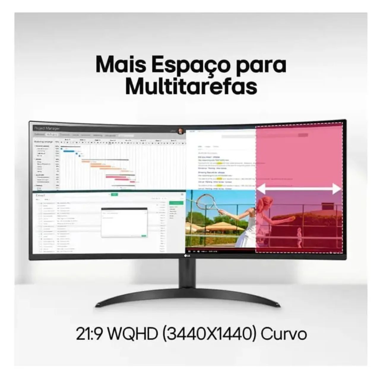 Monitor LG UltraWide 34" curvo - Foto 4