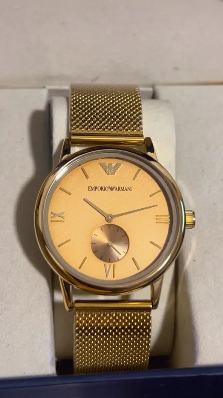 Relógio Armani Dourado de Aço
