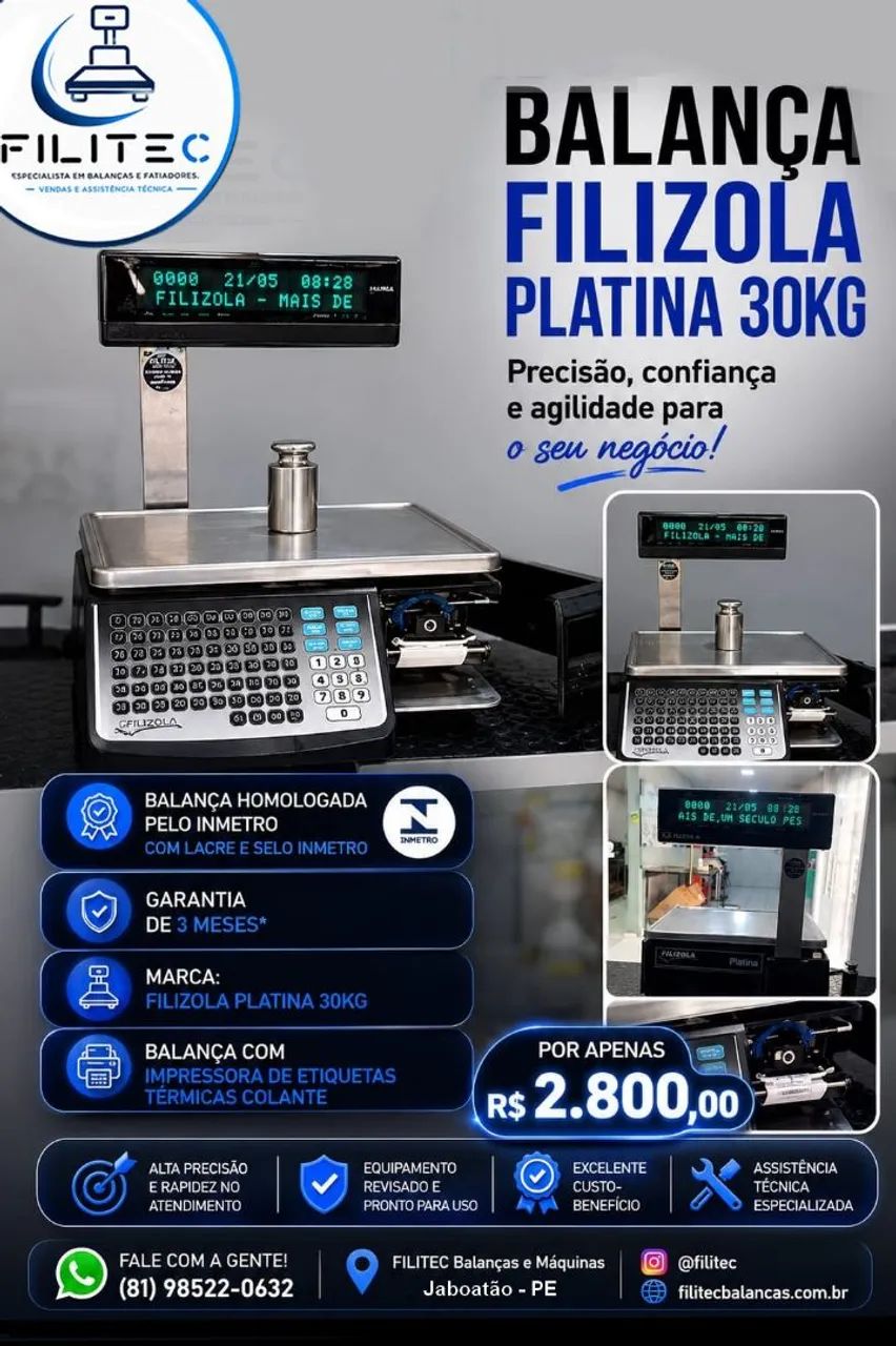 Balança impressora Filizola 