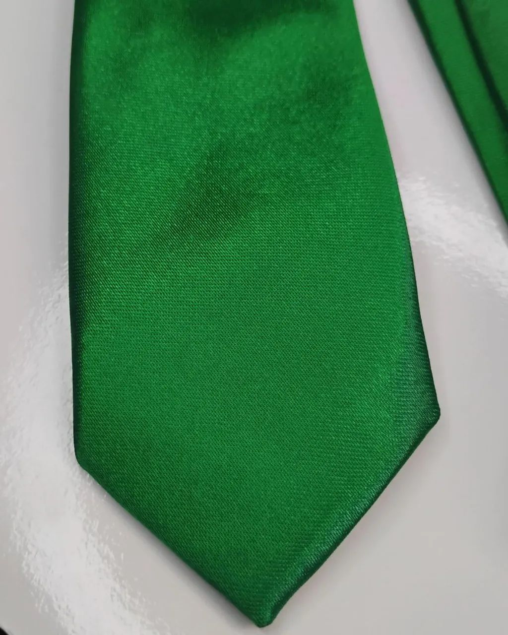 Gravata Giorgio Armani Cravatte verde bandeira  - Foto 4