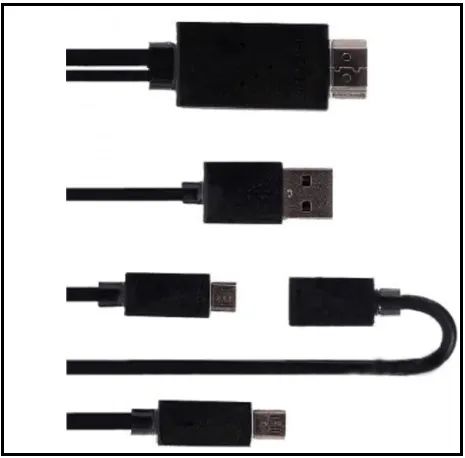 Cabo MHL para HDMI - Micro USB para HDMI - Foto 3