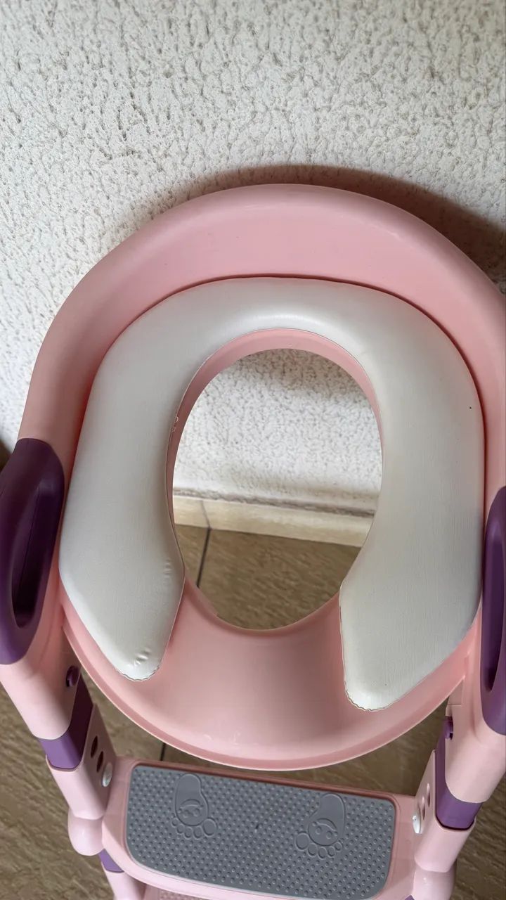 Redutor de Sanitario com Escada Infantil - Assento Acolchoado e Antiderrapante - Foto 4