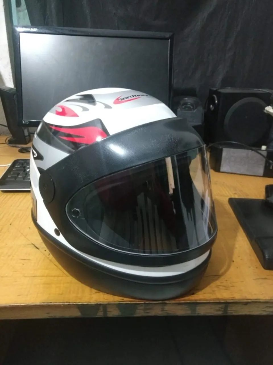 Capacete Masculino Feminino San Marino Branco Automático Taurus - Foto 9