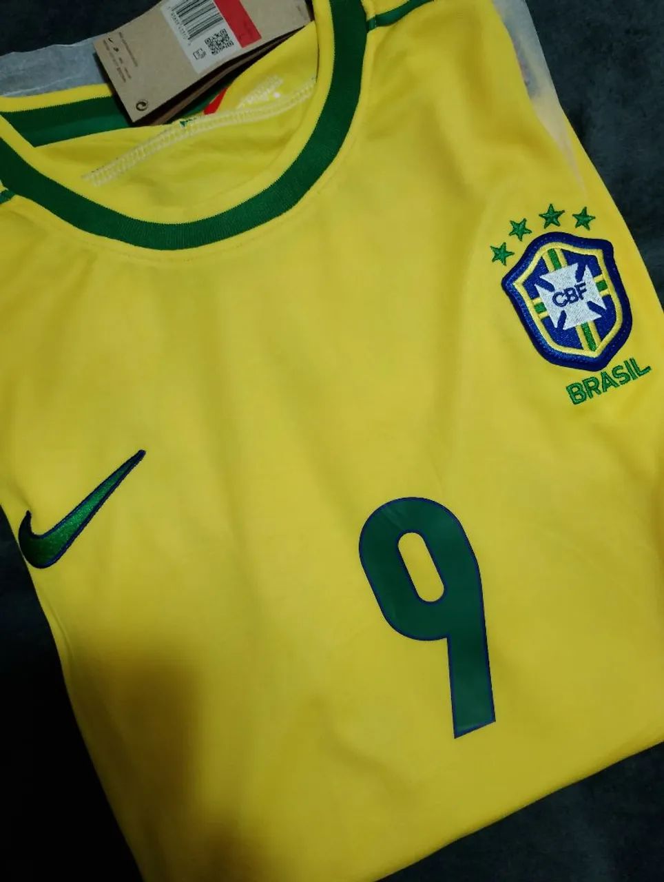 Camisa Brasil 1998 Ronaldo 9  - Foto 3