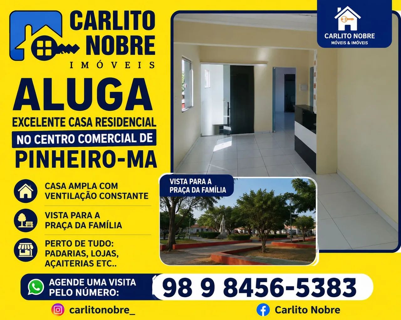 Alugo Casa em Pinheiro - MA