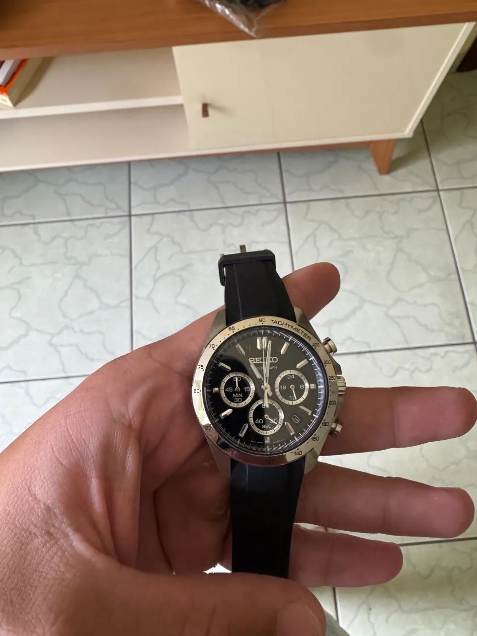 Relógio Seiko Spirit Cronógrafo SBTR013 - Foto 5