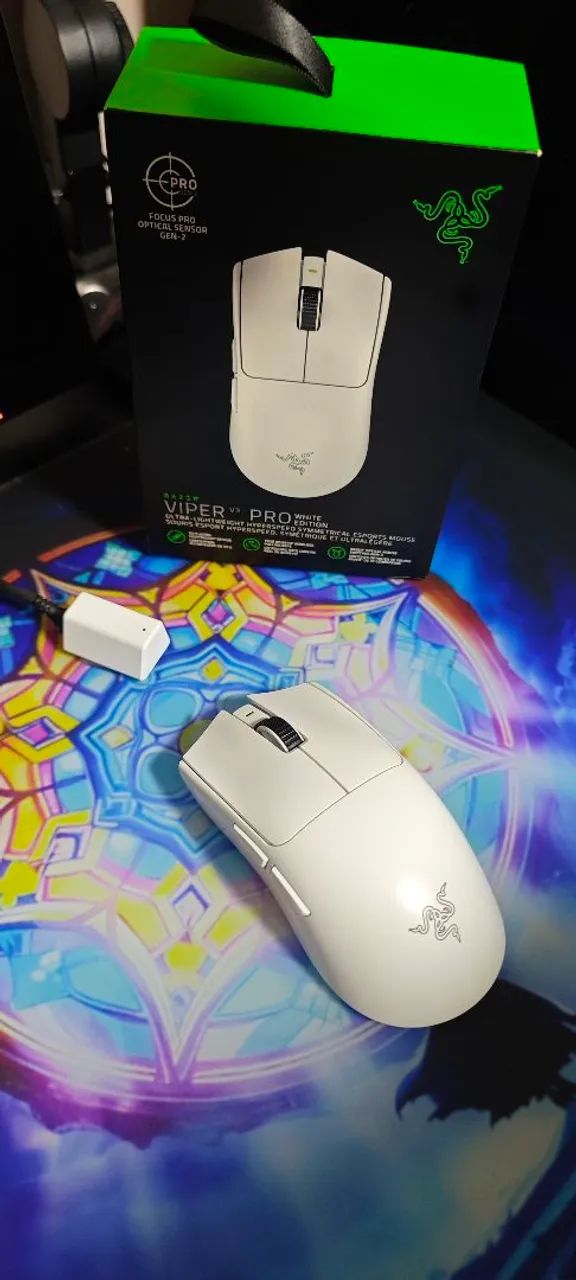 Mouse Gamer Razer Viper V3 Pro branco - Periféricos e Acessórios
