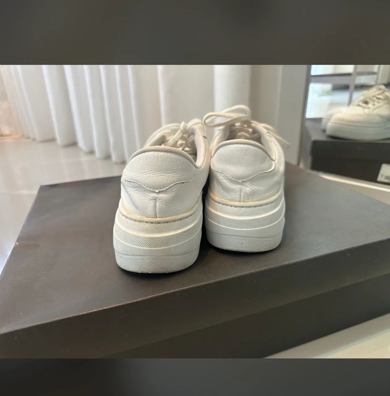 Tênis Plataforma Branco WJ - Tamanho 35 - Foto 4