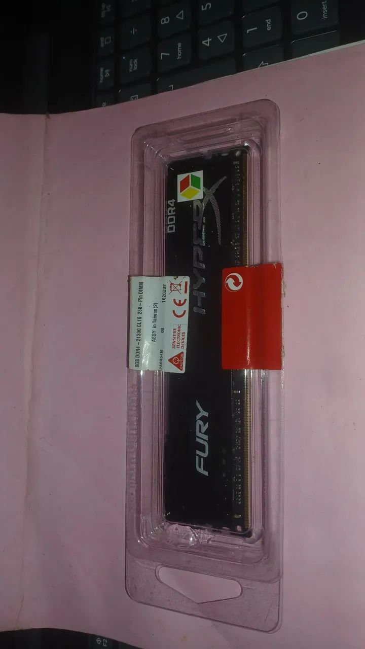 Memória Ram Ddr4 8gb Fury hyperx 