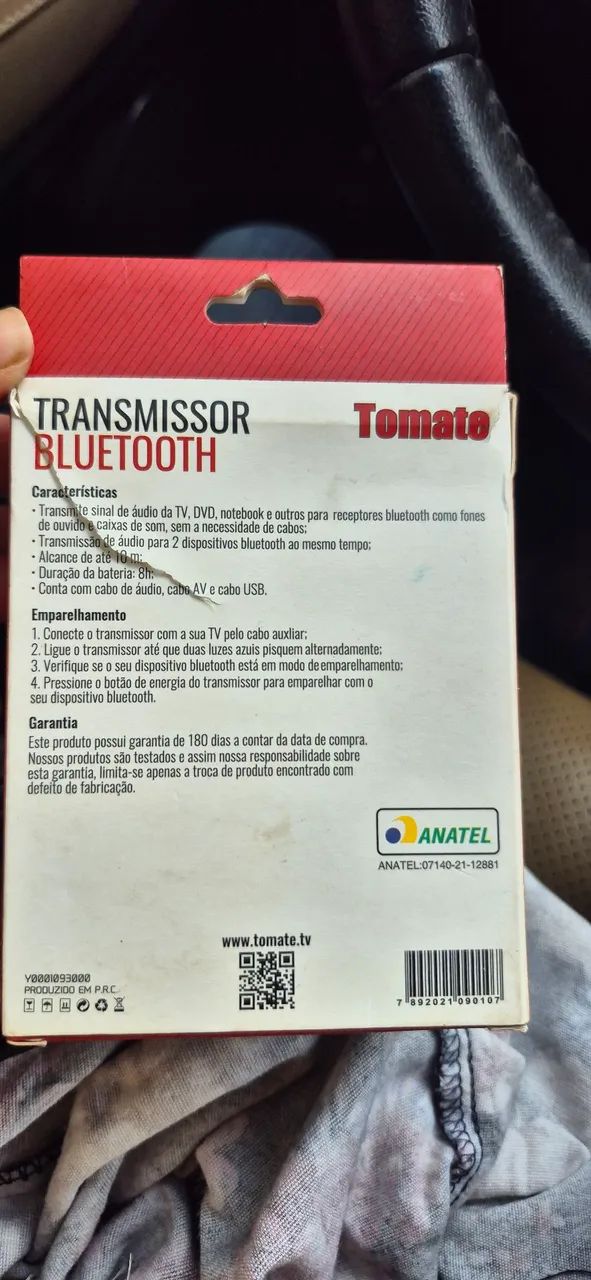 Transmissor Bluetooth modelo MTB 803 Tomate - Foto 2