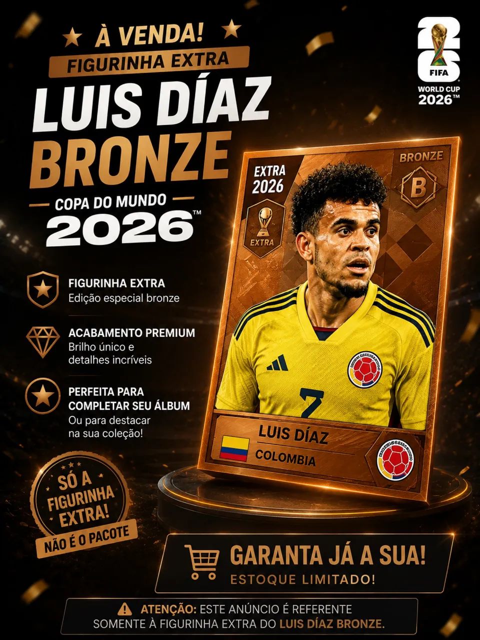 Extra stickers - Luis Diaz (BRONZE)
