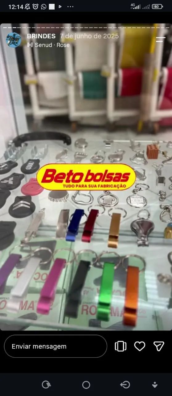 Lojas Beto bolsas. Vendedor Gabriel. - Foto 4