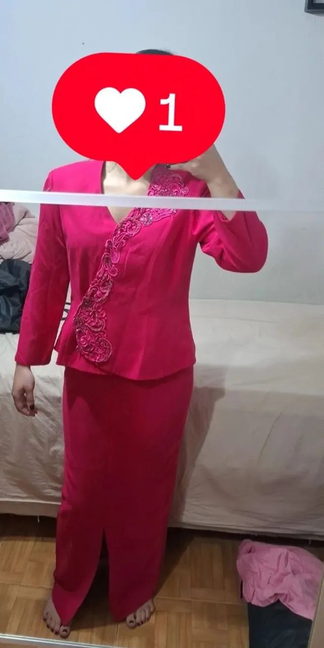 Vestido Festa Rosa