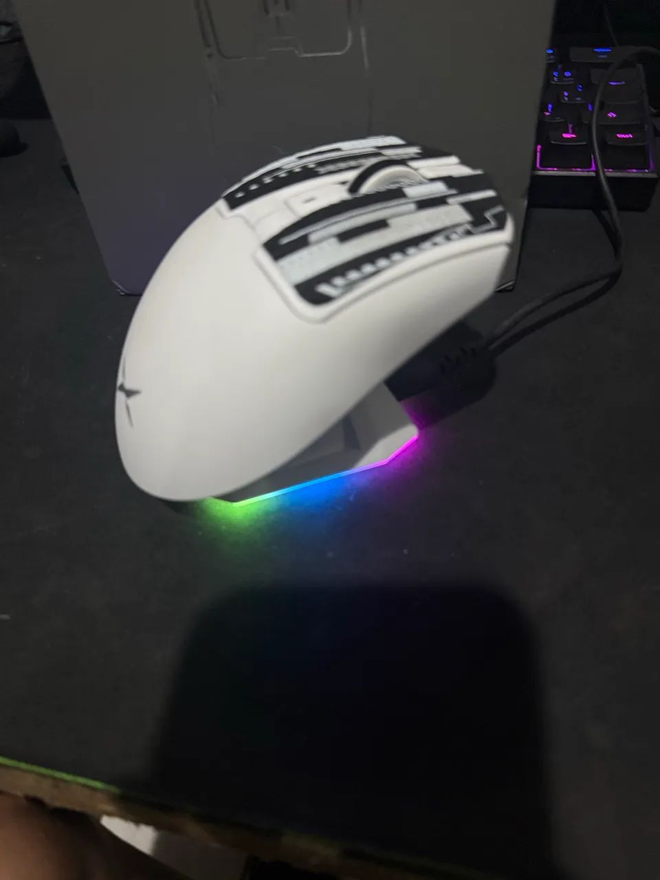 Mouse Gamer Delux M900 RGB Branco - Leve e Ergonômico - Foto 2
