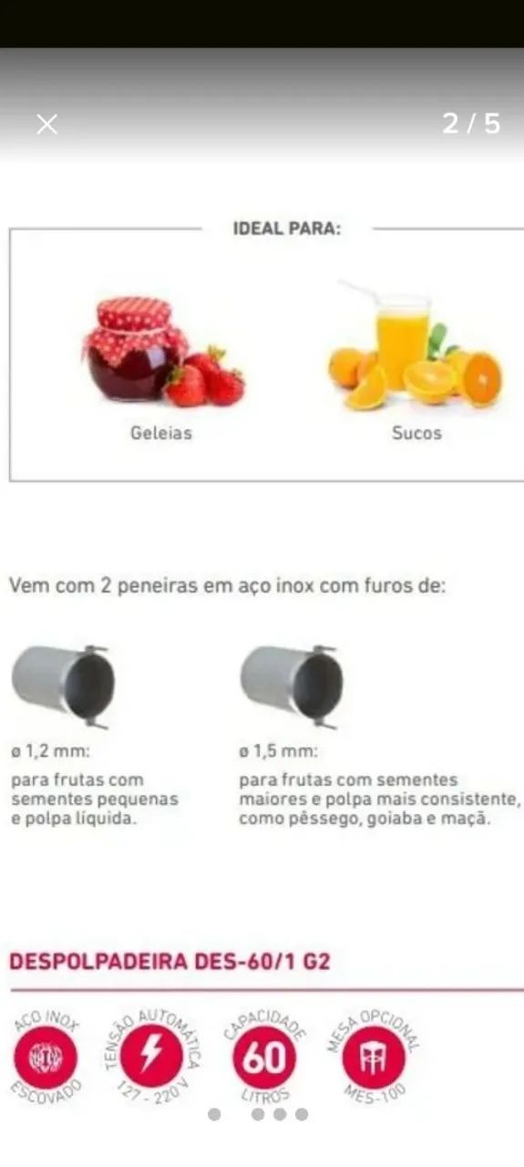 Despolpadeira de Frutas  - Foto 3