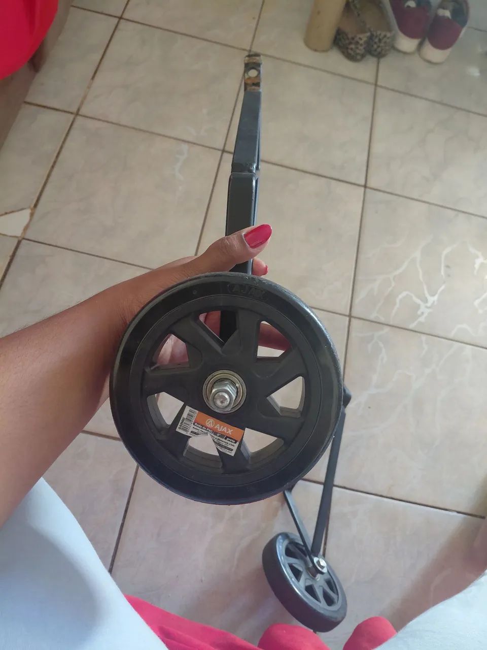 Roda de PVC 6 Preta - AIAX - Foto 4