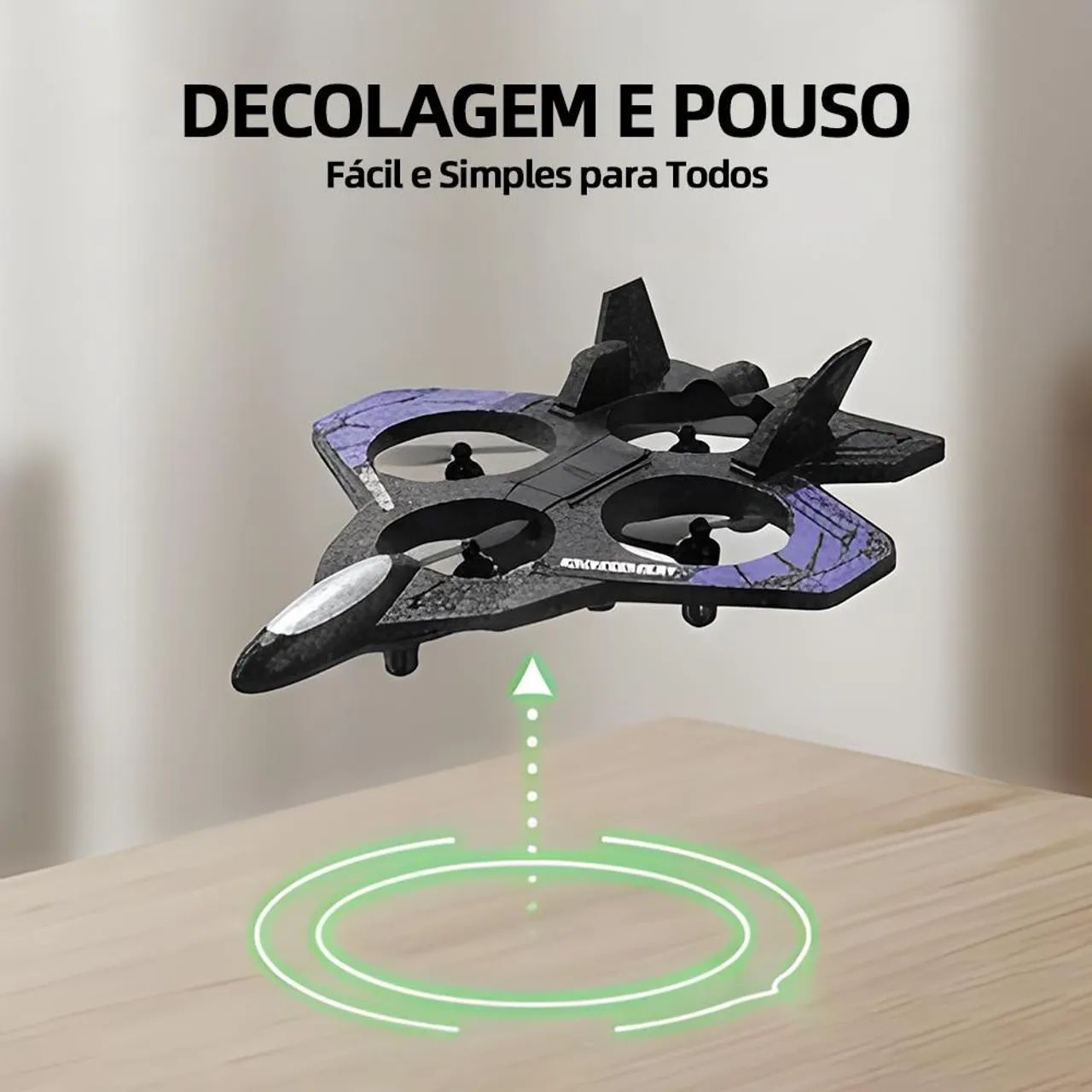 Jato drone vôo horizontal e vertical  - Foto 3