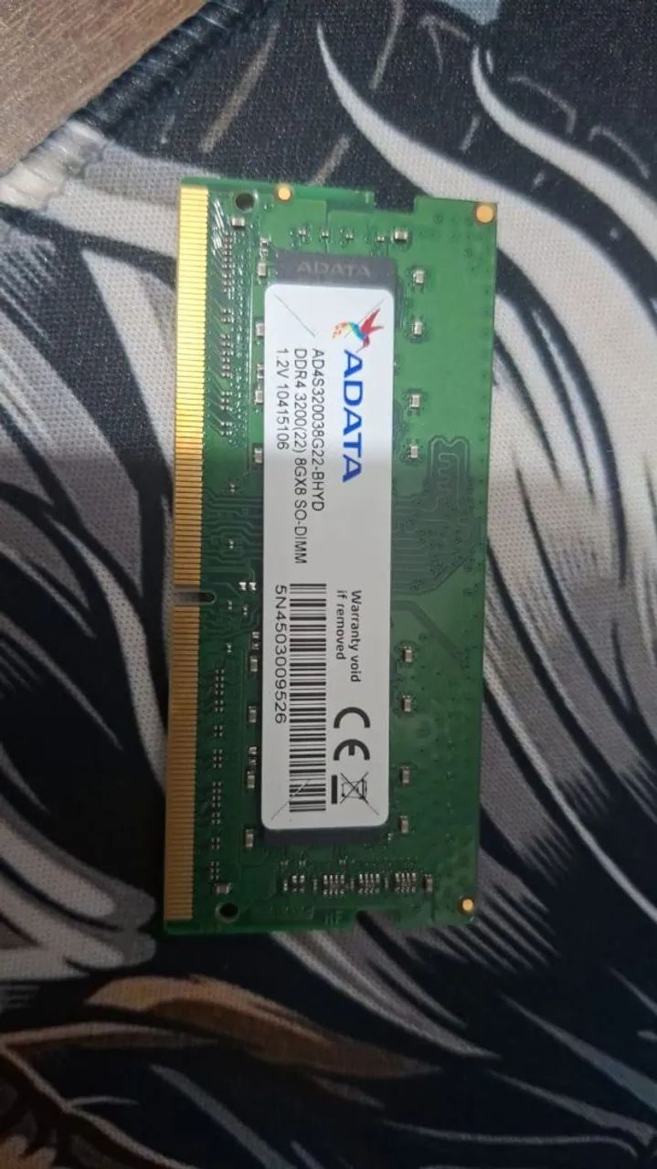 MEMÓRIA ADATA DDR4 8GB 3200MHZ  NOTEBOOK  - Foto 2