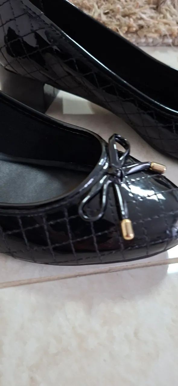 Sapato Preto Corello 38 Salto 3cm