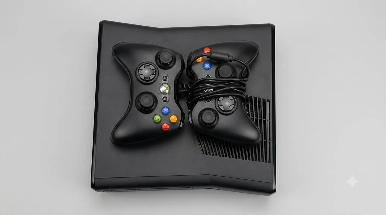 Vendo Xbox 360 Modelo Slim em excelente estado de conservação e funcionando 100%! - Foto 2