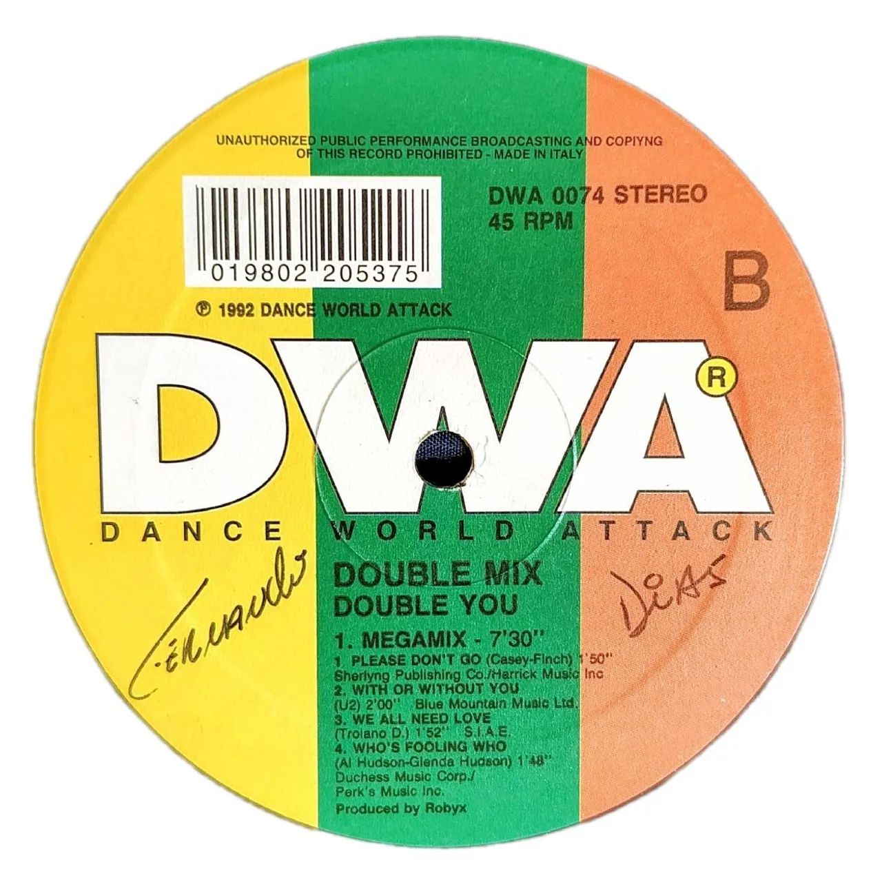 Lp Vinil Single Double You - Megamix