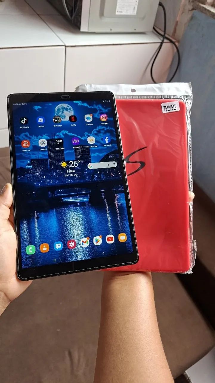Tablet Tab A Samsung 10 Polegadas Chip 4G faz Ligacao 32Gbs Com acessorios (Aceito cartao) - Foto 2