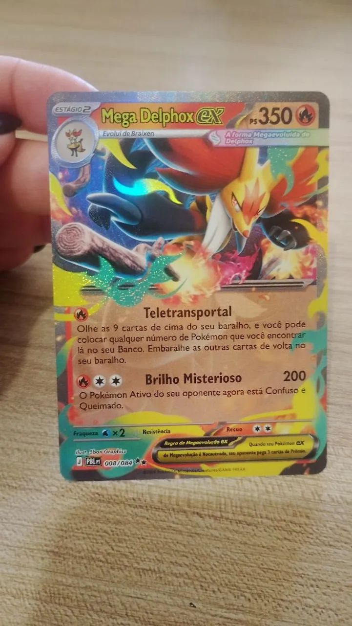 Mega Delphox ex 008/084 - Escuridão Absoluta- Nova <br> - Foto 2