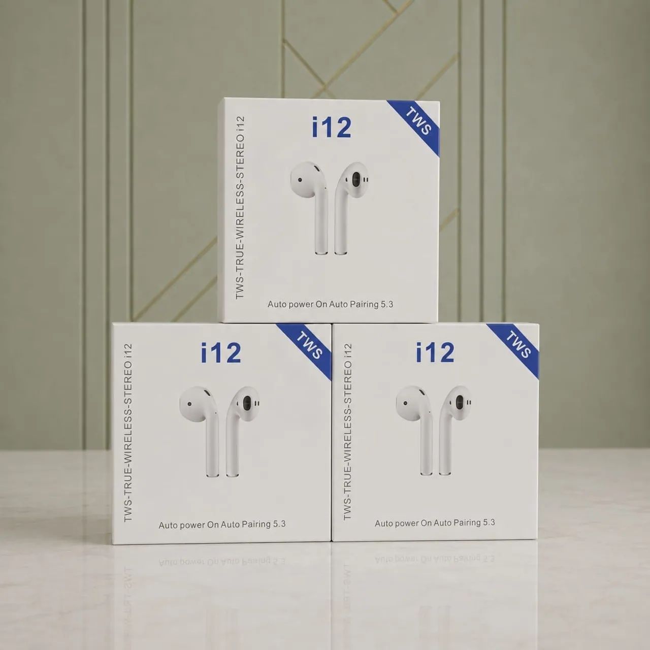 Fone de Ouvido Sem Fio i12 TWS Bluetooth 5.3