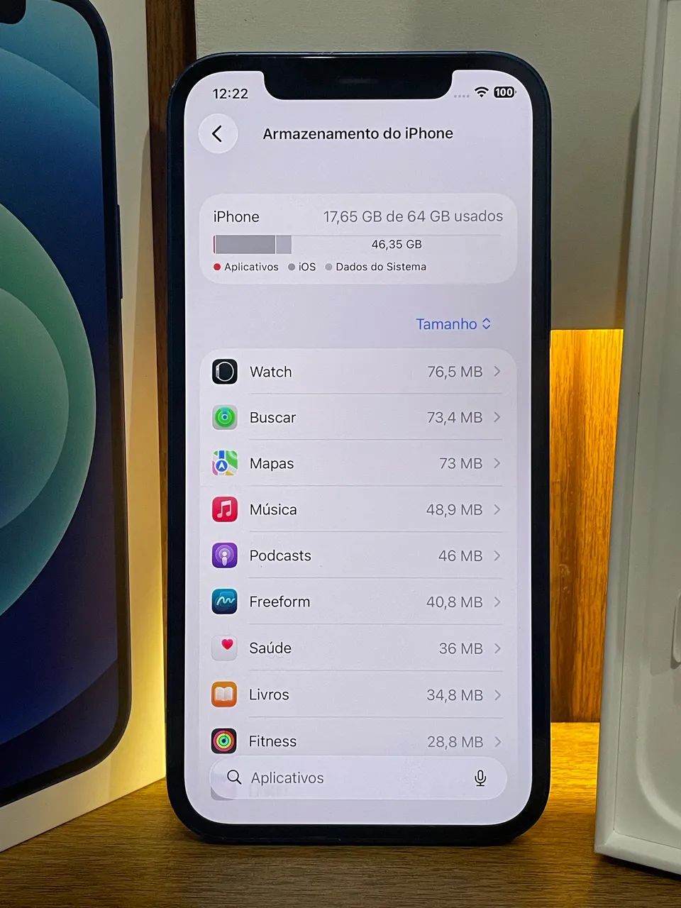 iPhone 12 Azul 64GB Todo Original Apple Nunca aberto. - Celulares