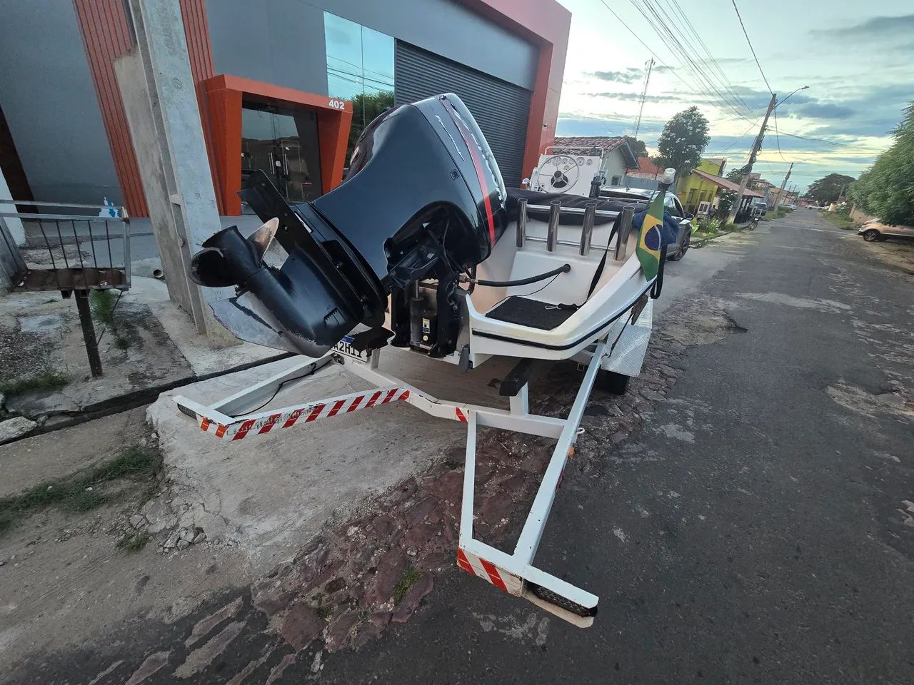 Lancha 90hp excelente pra lagoas e rios rasos. - Foto 5