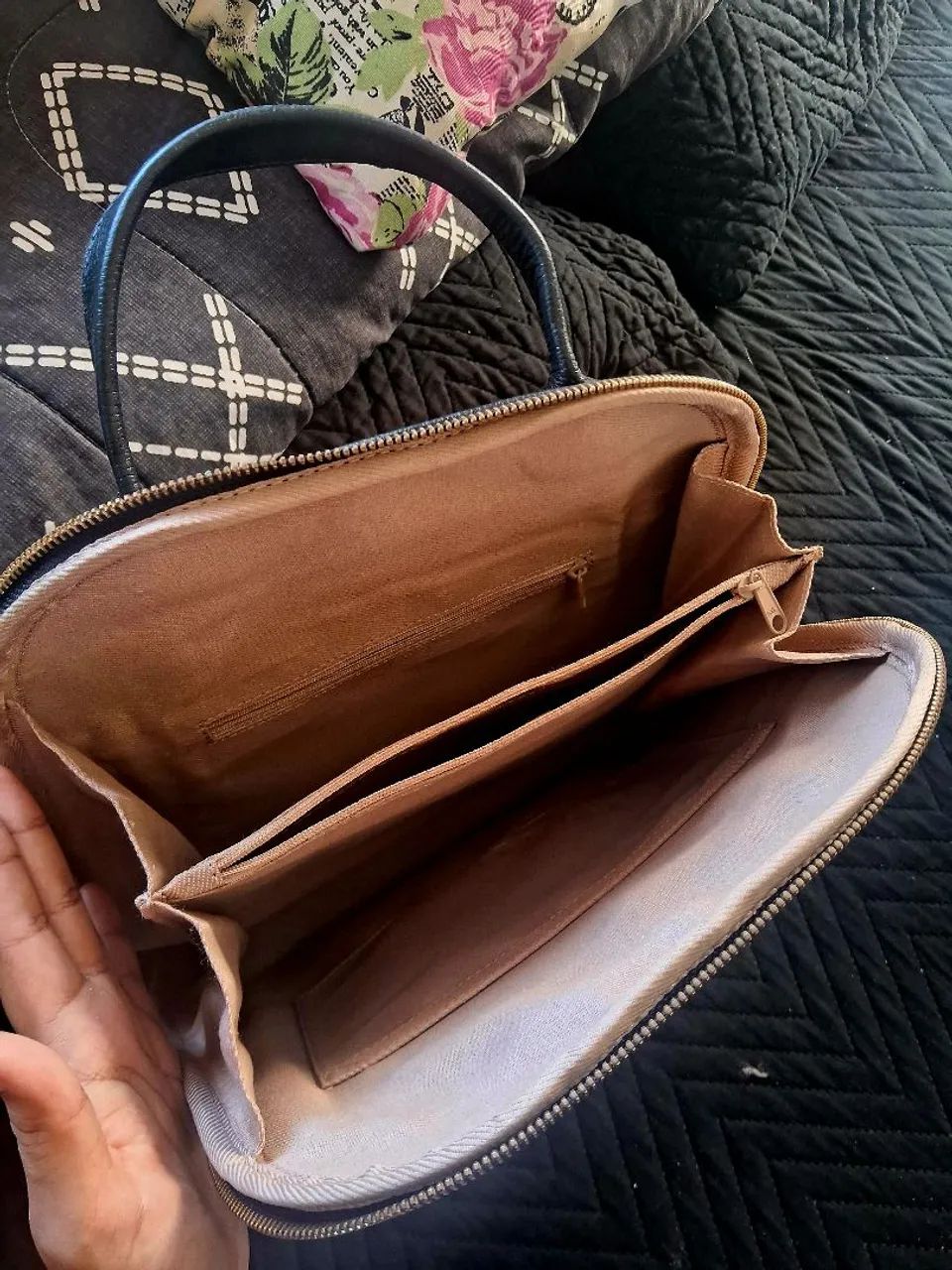 Mochila Feminina Perazzo Couro - Foto 3