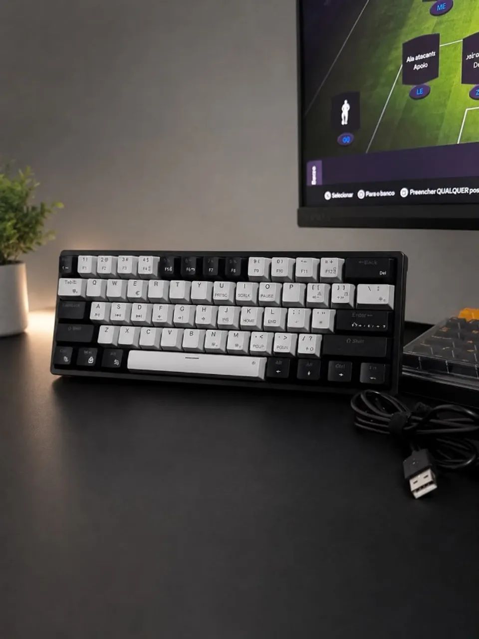Teclado Mecânico 60% Switch Blue